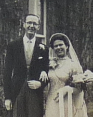 John and Doris Britton on their wedding day